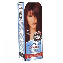Vopsea de par permanenta Gerocossen Color Plus 7 Acaju, 110ml