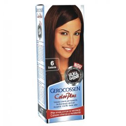 Vopsea de par permanenta Gerocossen Color Plus 6 Castaniu, 110ml