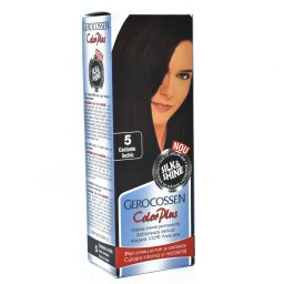 Vopsea de par permanenta Gerocossen Color Plus 5 Castaniu Inchis, 110ml