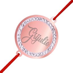 Martisor Bratara Inox Banut Pietre Grijulie Rose Gold