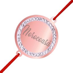 Martisor Bratara Inox Banut Pietre Norocoasa Rose Gold