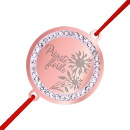 Martisor Bratara Inox Banut Pietre Priveste Florile Rose Gold