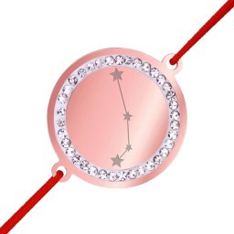 Martisor Bratara Inox Banut Pietre Constelatie Berbec Rose Gold