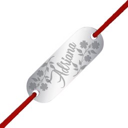 Martisor Bratara Inox Placuta Argintie Nume Adriana