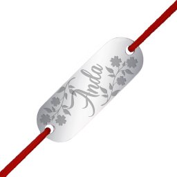Martisor Bratara Inox Placuta Argintie Nume Anda