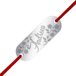 Martisor Bratara Inox Placuta Argintie Nume Andreea