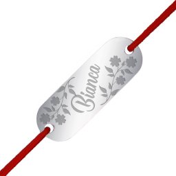 Martisor Bratara Inox Placuta Argintie Nume Bianca