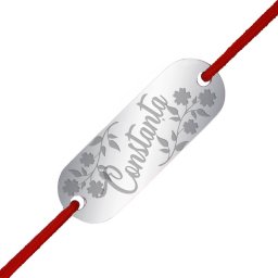 Martisor Bratara Inox Placuta Argintie Nume Constanta
