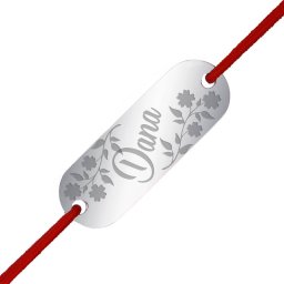 Martisor Bratara Inox Placuta Argintie Nume Dana