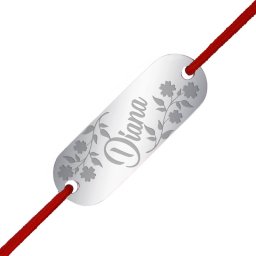 Martisor Bratara Inox Placuta Argintie Nume Diana