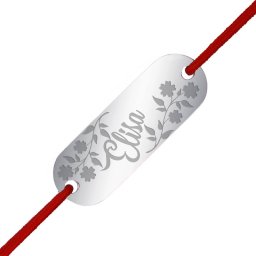 Martisor Bratara Inox Placuta Argintie Nume Elisa