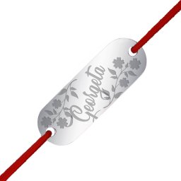 Martisor Bratara Inox Placuta Argintie Nume Georgeta
