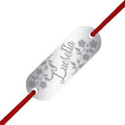 Martisor Bratara Inox Placuta Argintie Nume Lucretia