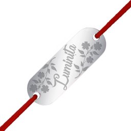 Martisor Bratara Inox Placuta Argintie Nume Luminita