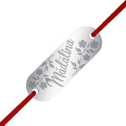 Martisor Bratara Inox Placuta Argintie Nume Madalina
