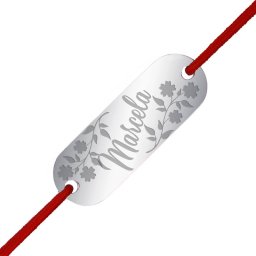 Martisor Bratara Inox Placuta Argintie Nume Marcela