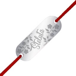 Martisor Bratara Inox Placuta Argintie Nume Steluta