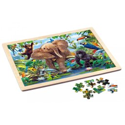 Puzzle lemn Junior Jungle