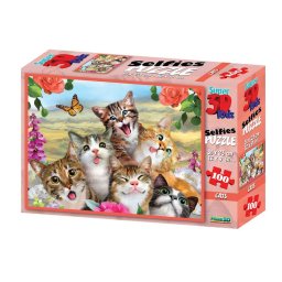 Puzzle 3D Cat Selfie 100 piese