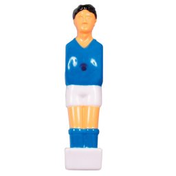 Jucator fotbal albastru/alb 13 mm