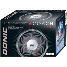 Mingi tenis (120 buc) Donic Coach* P40+ albe