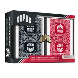 Set dublu carti WSOP Red/Black Cartamundi
