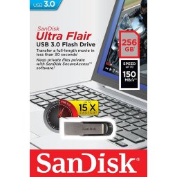 Memorie USB WD Ultra Flair, 256GB , USB 3.0, Black/Silver