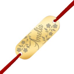Martisor Bratara Inox Placuta Aurie Nume Amelia