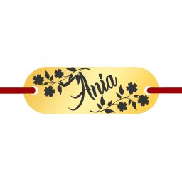 Martisor Bratara Inox Placuta Aurie Nume Ania
