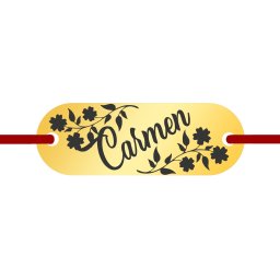 Martisor Bratara Inox Placuta Aurie Nume Carmen