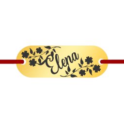 Martisor Bratara Inox Placuta Aurie Nume Elena