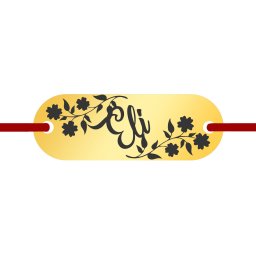 Martisor Bratara Inox Placuta Aurie Nume Eli