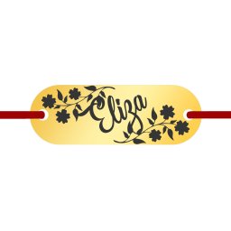 Martisor Bratara Inox Placuta Aurie Nume Eliza