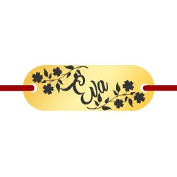 Martisor Bratara Inox Placuta Aurie Nume Eva