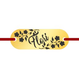 Martisor Bratara Inox Placuta Aurie Nume Flori