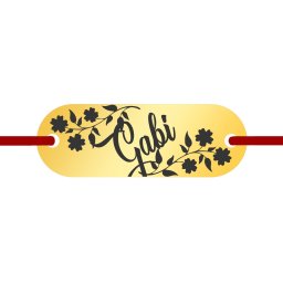 Martisor Bratara Inox Placuta Aurie Nume Gabi