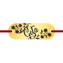 Martisor Bratara Inox Placuta Aurie Nume Geta