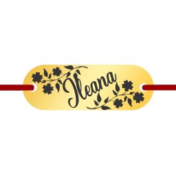 Martisor Bratara Inox Placuta Aurie Nume Ileana