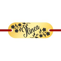 Martisor Bratara Inox Placuta Aurie Nume Ilinca