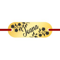 Martisor Bratara Inox Placuta Aurie Nume Ioana