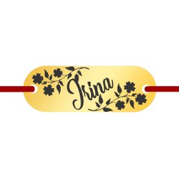 Martisor Bratara Inox Placuta Aurie Nume Irina