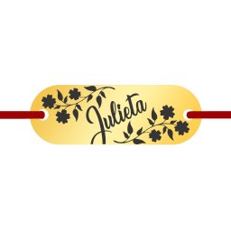 Martisor Bratara Inox Placuta Aurie Nume Julieta