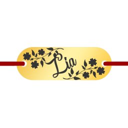Martisor Bratara Inox Placuta Aurie Nume Lia