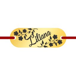 Martisor Bratara Inox Placuta Aurie Nume Liliana