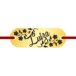 Martisor Bratara Inox Placuta Aurie Nume Luiza