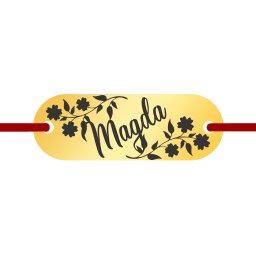 Martisor Bratara Inox Placuta Aurie Nume Magda