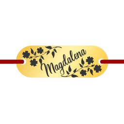 Martisor Bratara Inox Placuta Aurie Nume Magdalena
