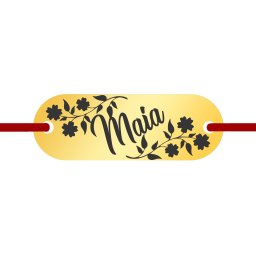 Martisor Bratara Inox Placuta Aurie Nume Maia