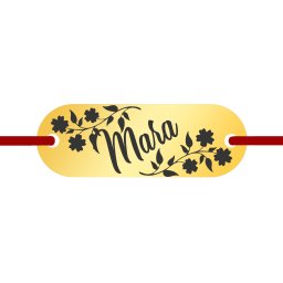 Martisor Bratara Inox Placuta Aurie Nume Mara