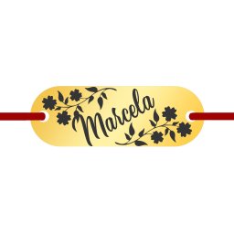 Martisor Bratara Inox Placuta Aurie Nume Marcela